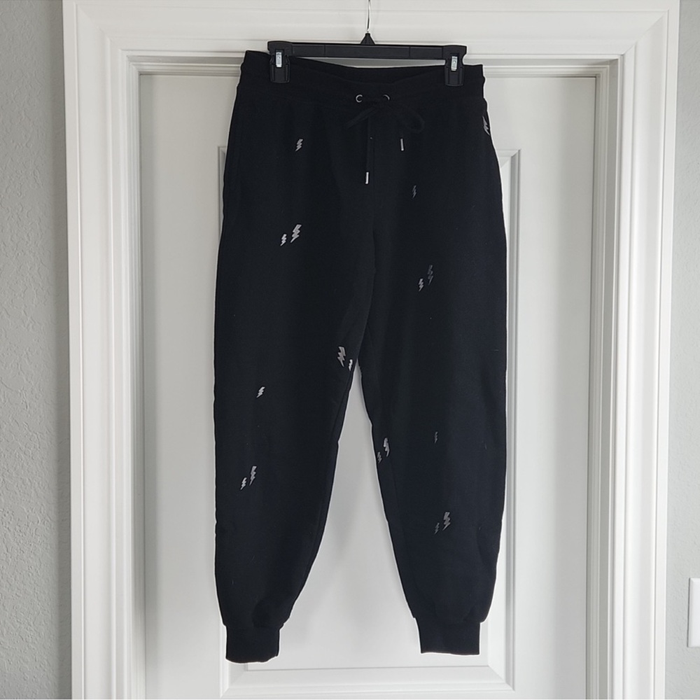Honeydew Black Lightning Bolt Joggers Pants Sweatpants Size Medium
